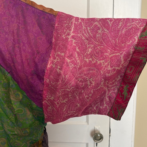 Silk Sacred Threads Robe Vintage - Picture 3 of 10